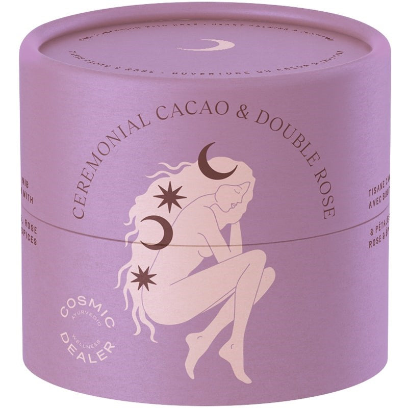 Cosmic Dealer Cacao Tea – Ceremonial Cacao & Double Rose (80 g)