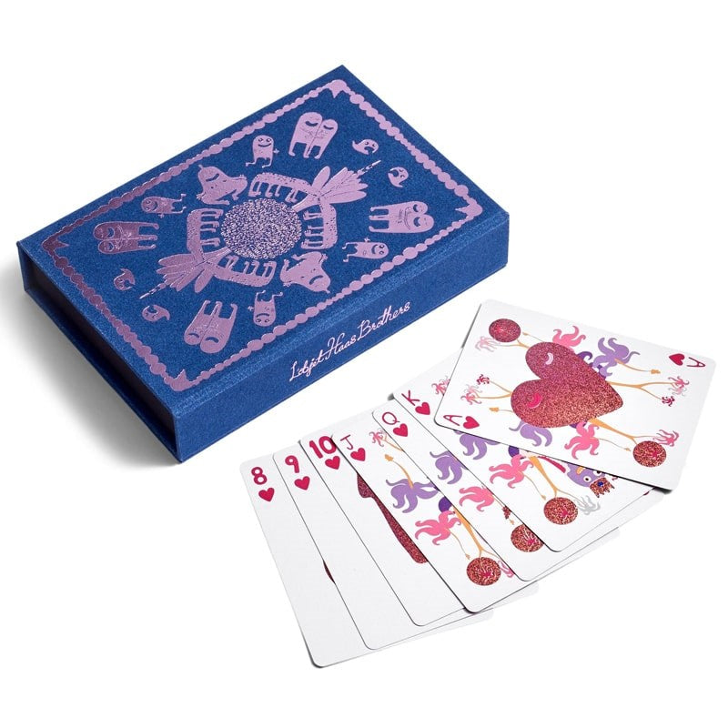 L&#39;Objet Haas Playing Cards - Blue (Set of 2) 