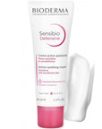 Bioderma Sensibio Defensive Smoothing Cream - Product displayed next to product smear