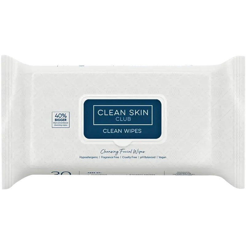 Clean Skin Club Clean Wipes (30 wipes)