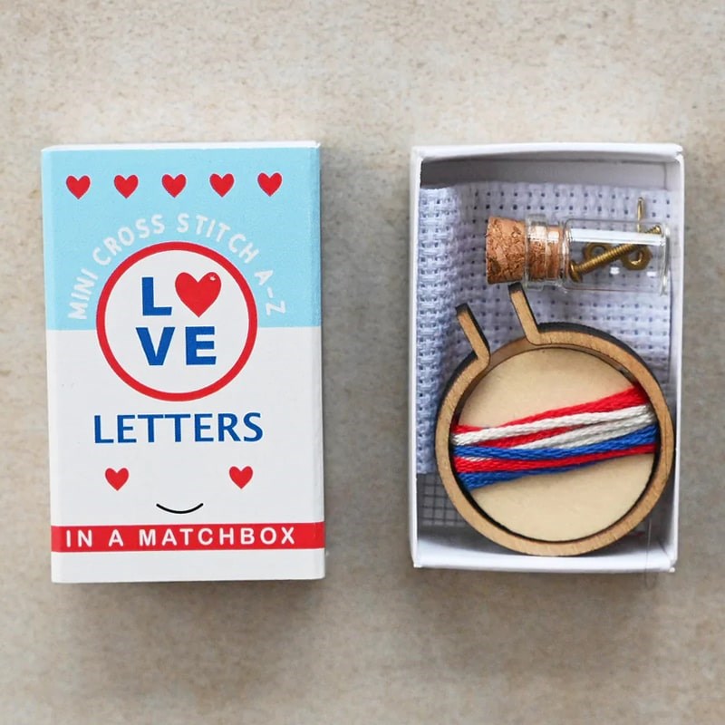 Marvling Bros Ltd Love Letters Mini Hoop Cross Stitch (1 pc)