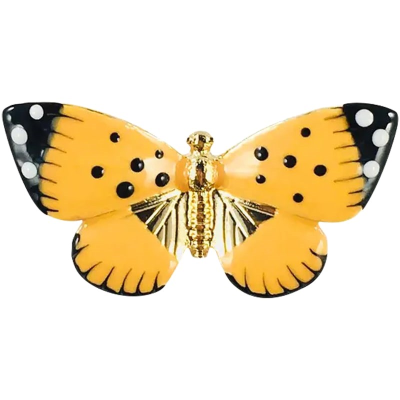 Fable England Enamel Butterfly Brooch
