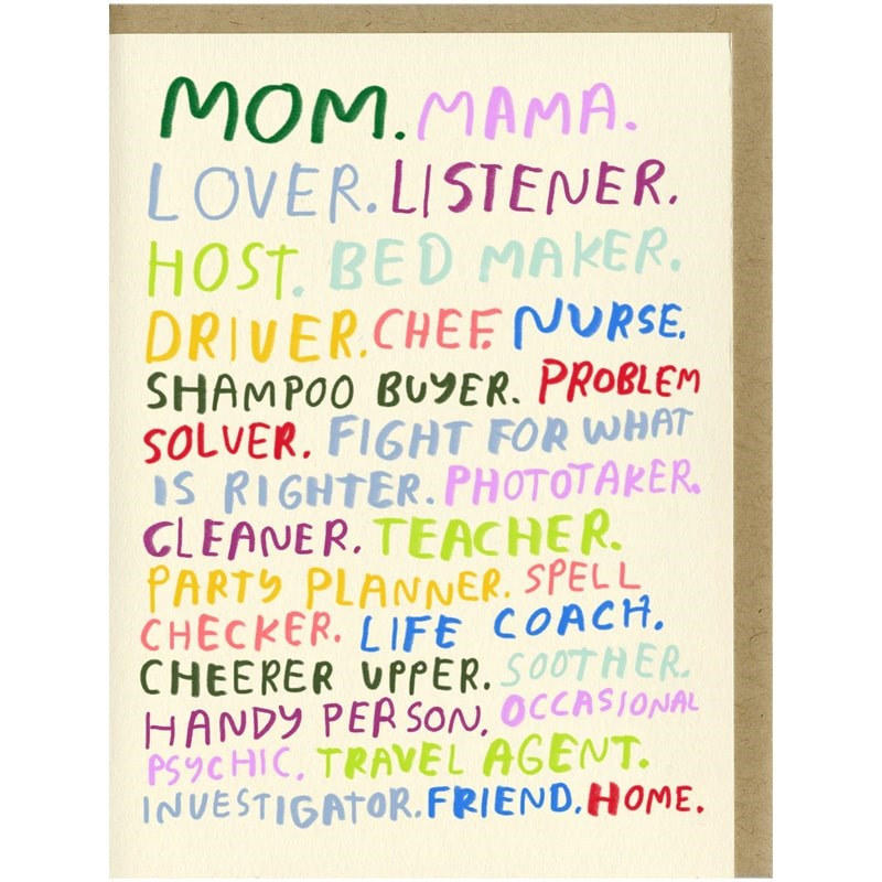 People I've Loved Mom You’re All That Card