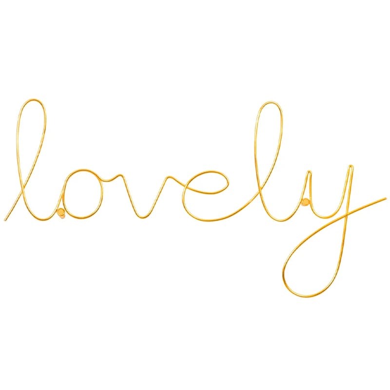 Bombay Duck Lovely Wire Word – Gold (1 pc)