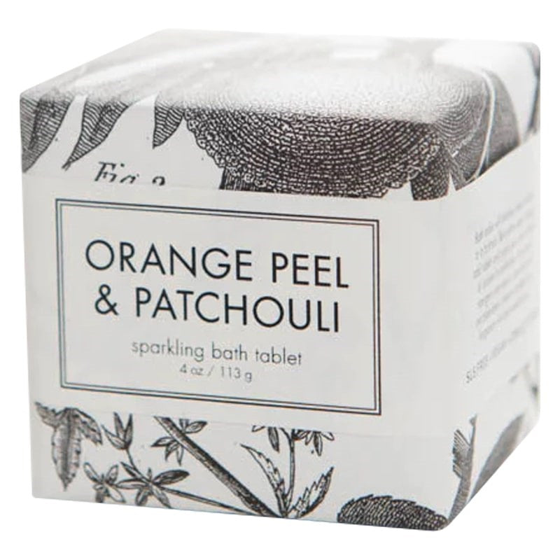 Formulary 55 Orange Peel &amp; Patchouli Sparkling Bath Tablet - Closeup of front of product