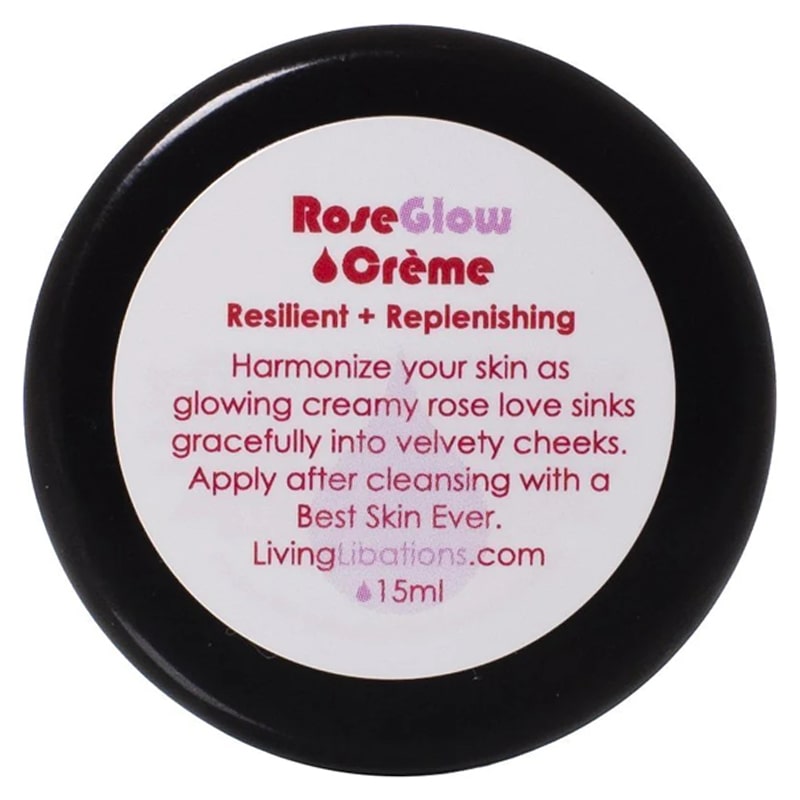 Rose Glow Creme - top down view of container