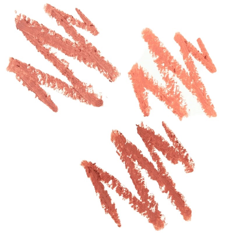 Yolaine The Nude Lip Pencils - Texture swatches