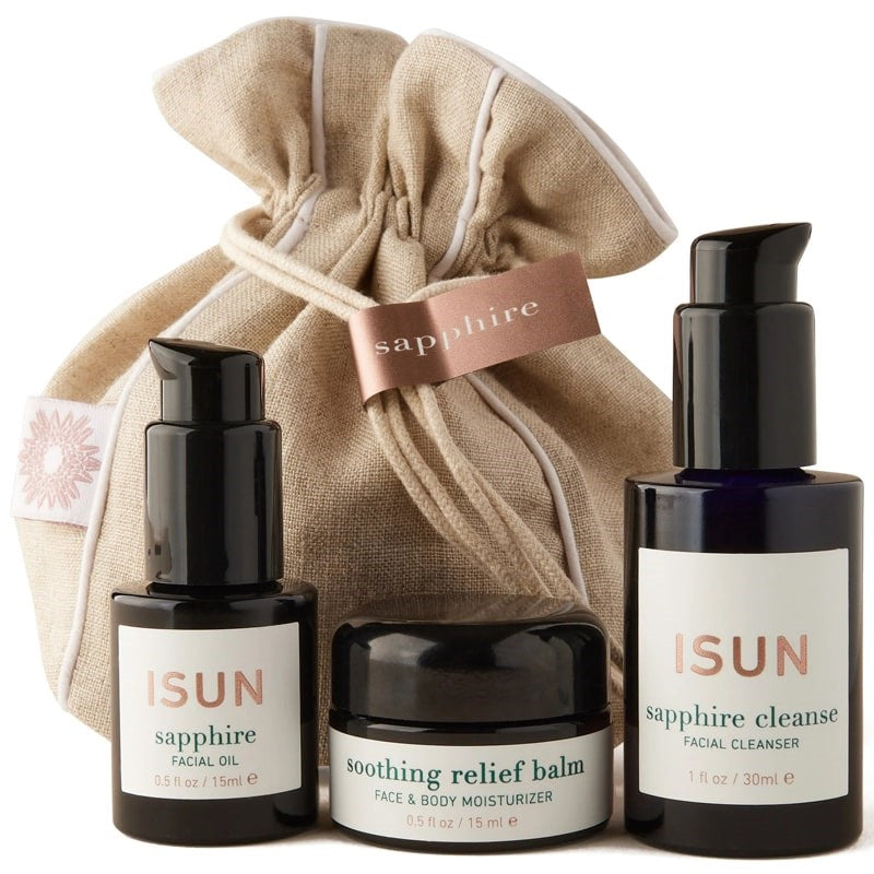 ISUN Sapphire Travel Pouch for Sensitive Skin (3 pcs)