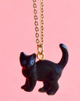 Camp Hollow Black Cat Necklace