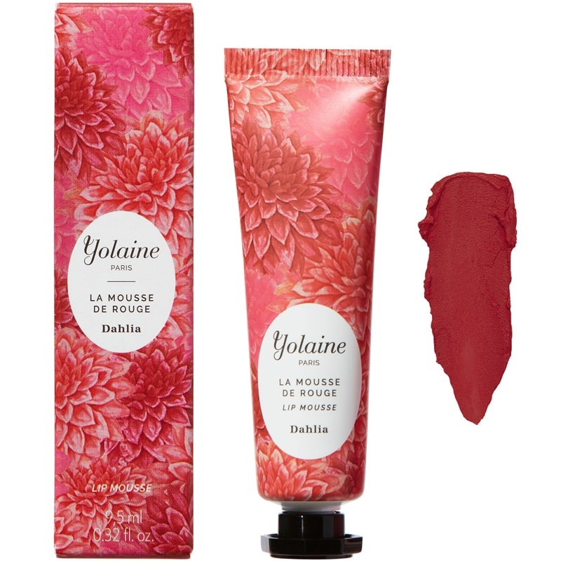 Rouge à Lèvres Mousse Yolaine Hortense - Effet Bouche Mordue, 9,5 Ml, Vegan, Senteur Rose - Neuf