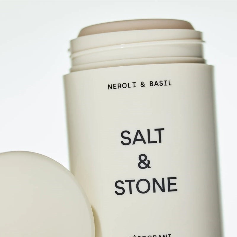 Salt & Stone Neroli & Basil Deodorant - cap off deodorant