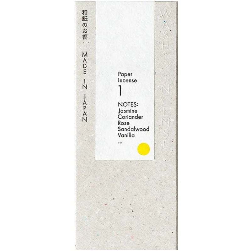 Kunjudo Washi Paper Incense Strips - Floral Warmth (1 Box)