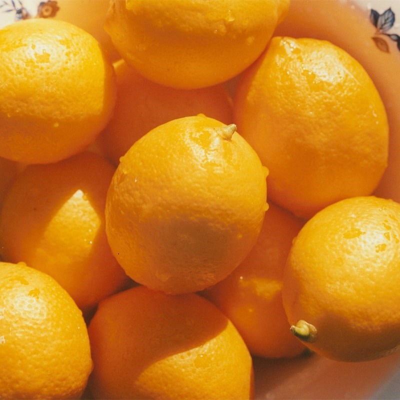 Marmalade Grove Meyer Lemon &amp; Honey Marmalade - Overhead shot of lemons