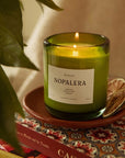 Nopalera Merida Candle- Product shown on plate
