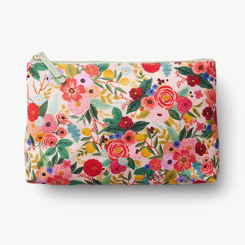 Rifle Paper Co. Garden Party Zippered Pouch Set - Large bag shown