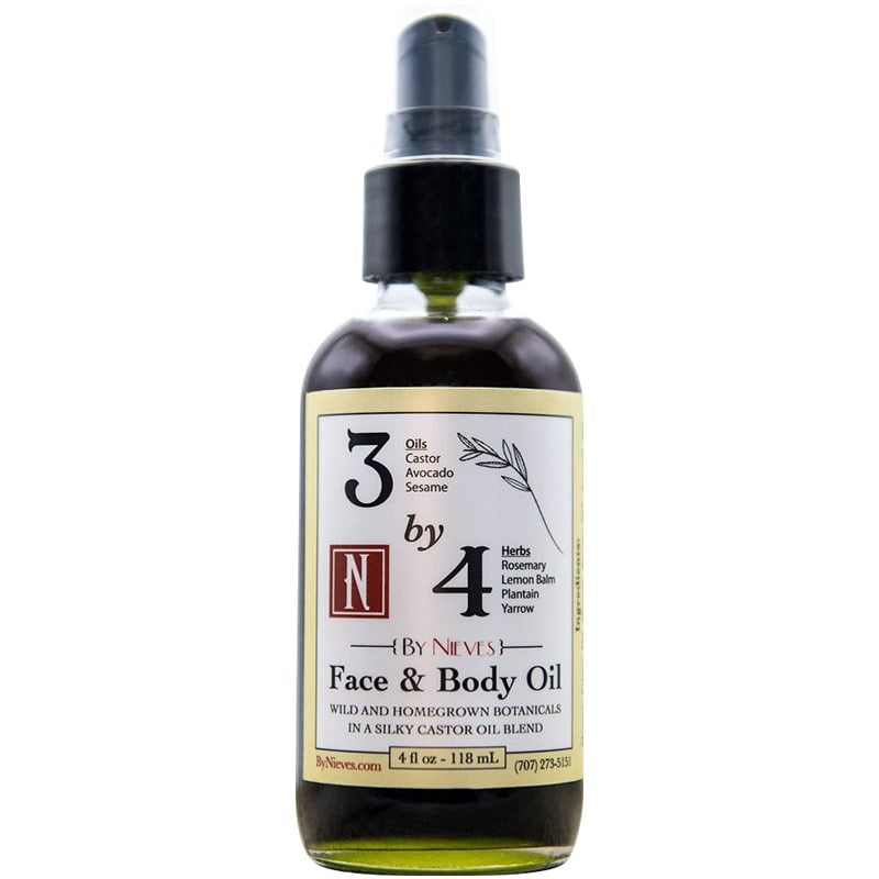 By Nieves 3 By 4 Face &amp; Body Oil (4 oz)