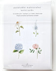 Emily Lex Studio Garden Flowers Paintable Notecards (8 pcs)