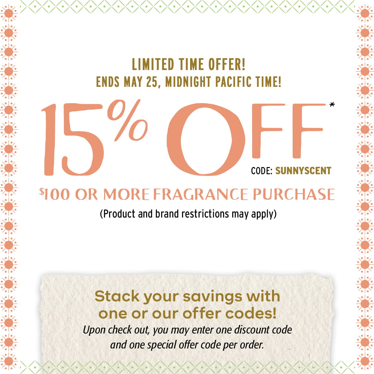 Image of 15% Off Fragrance - with $100+ purchase in Fragrance Category only - details below