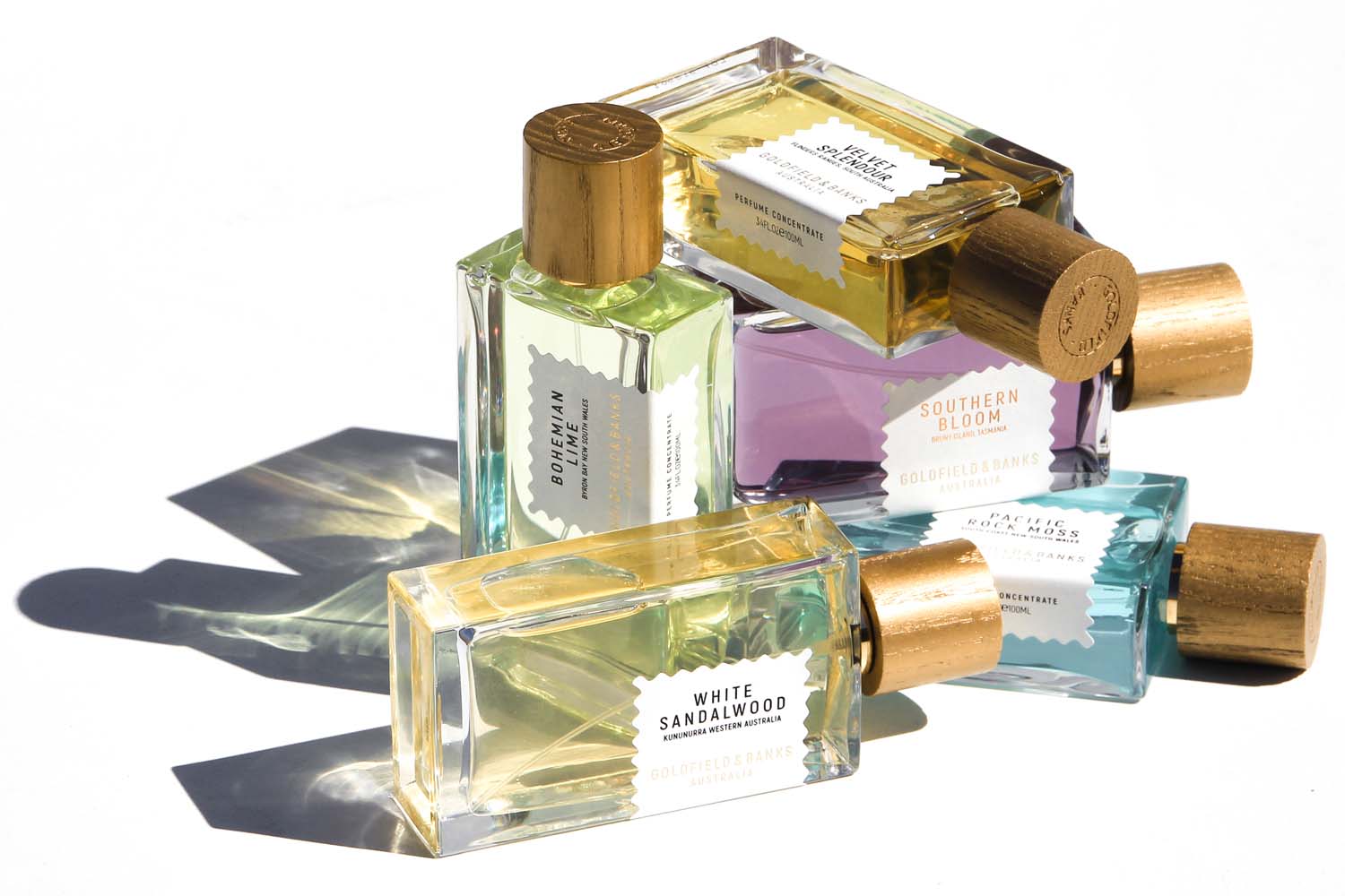 A selection of Goldfield & Banks perfumes