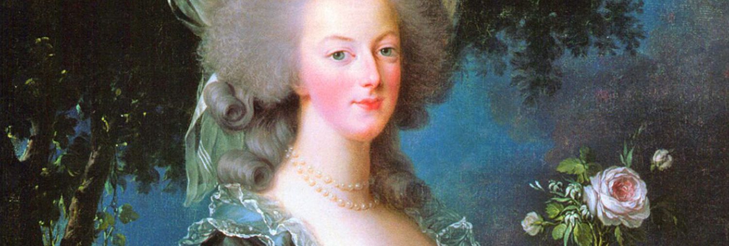 illustrated painting of Marie Antoinette