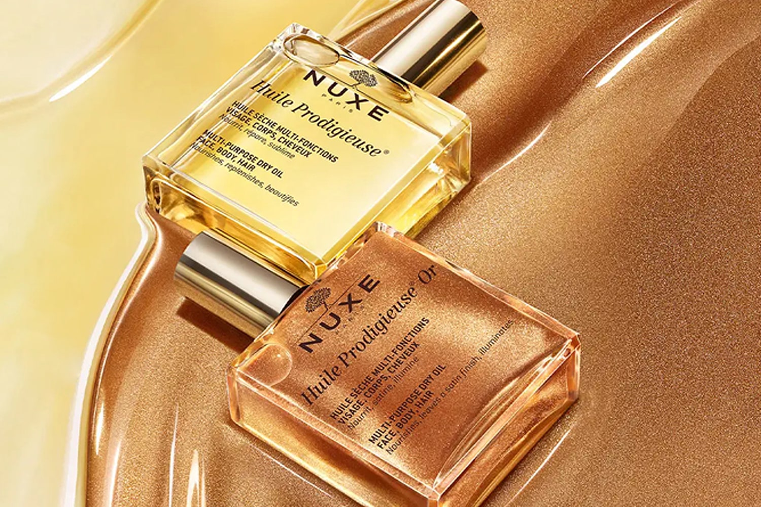 A selection of Nuxe Paris Multi Use Oils