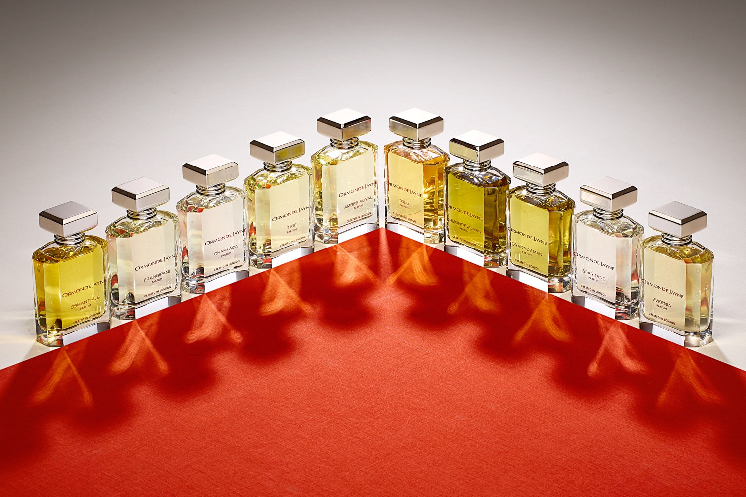 A selection of Ormonde Jayne Eau de Parfums