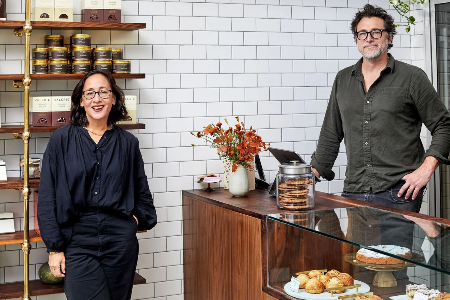 Founder of Valerie Confections Valerie Gordon and partner Stan Weightman Jr.