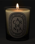 Diptyque Gardenia Candle - candle shown lit