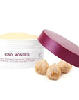 Cinq Mondes Tropical Nuts Balm - opened container with nuts
