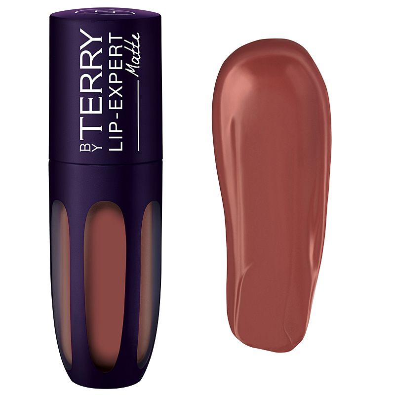 By Terry Lip-Expert Matte Liquid Lipstick 4 ml, 1 - Guilty Beige showing tube and color swatch