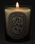 Diptyque Opopanax Candle - lit candle shown