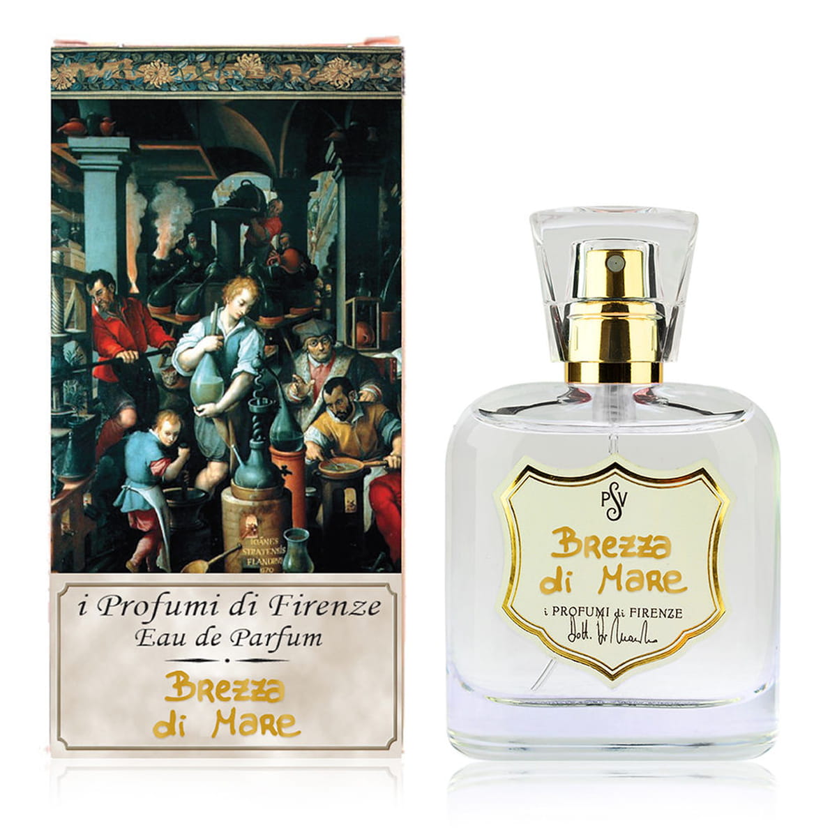 50 mli Profumi di Firenze Brezza di Mare (50 ml) - product shown next to packaging. 