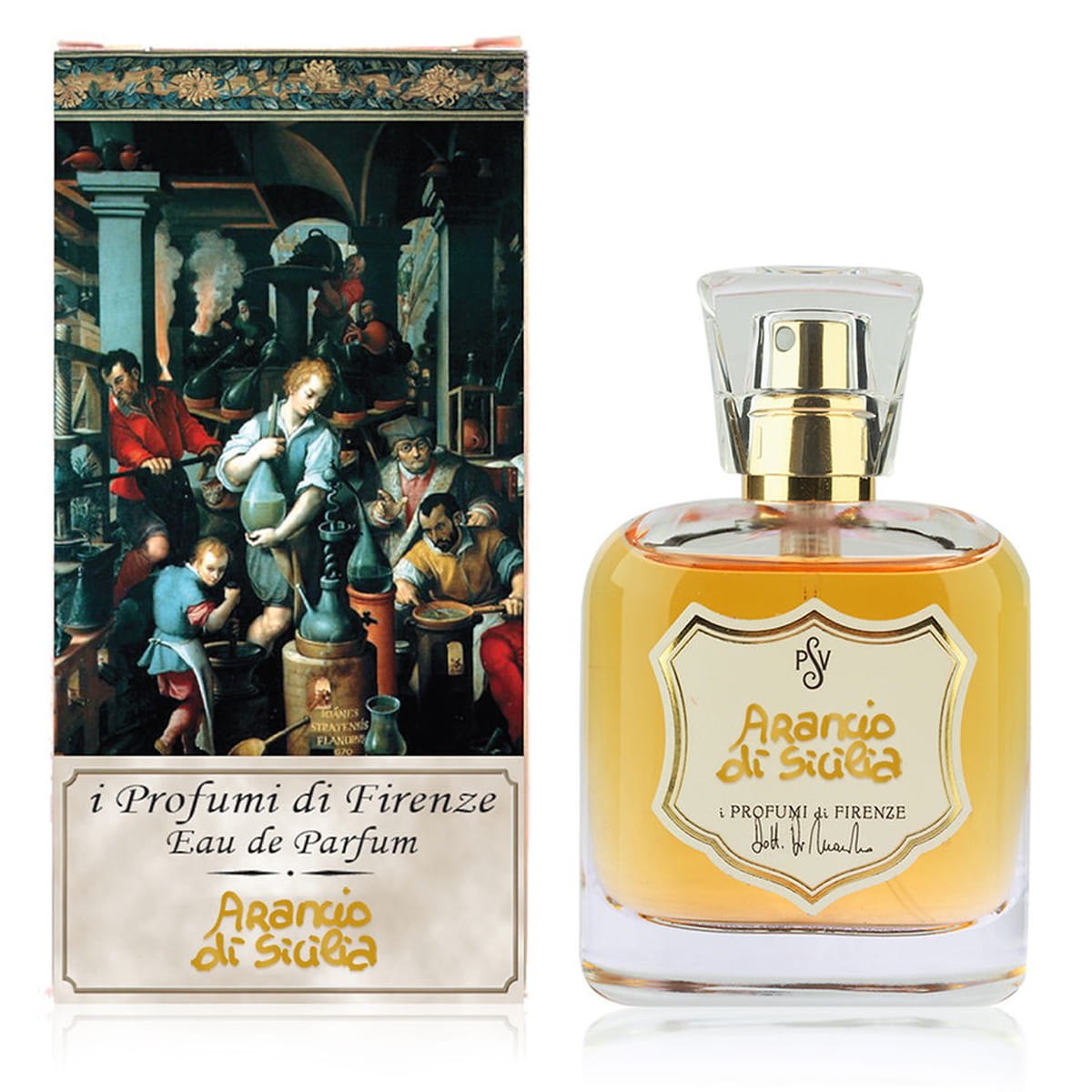 i Profumi di Firenze Arancio di Sicilia (50 ml) - product shown next to packaging.