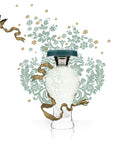 Lubin Black Jade Eau de Parfum - bottle with floral illustration 