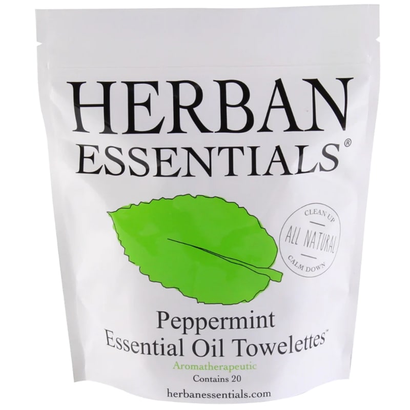 Herban Essentials Peppermint Towelettes (20 pcs)