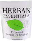 Herban Essentials Peppermint Towelettes (20 pcs)