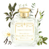 Santa Maria Novella Tabacco Toscano Cologne (100 ml) with illustrations of flowers and leaves in the background