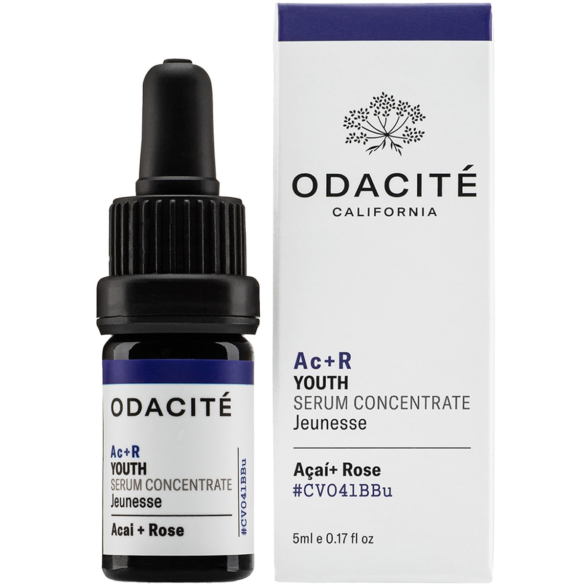Odacite Acai + Rose Facial Concentrate (Youth) 0.17 oz with box