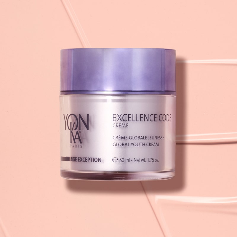 Yon-Ka Paris Excellence Code Creme (50 ml) shown on pink background