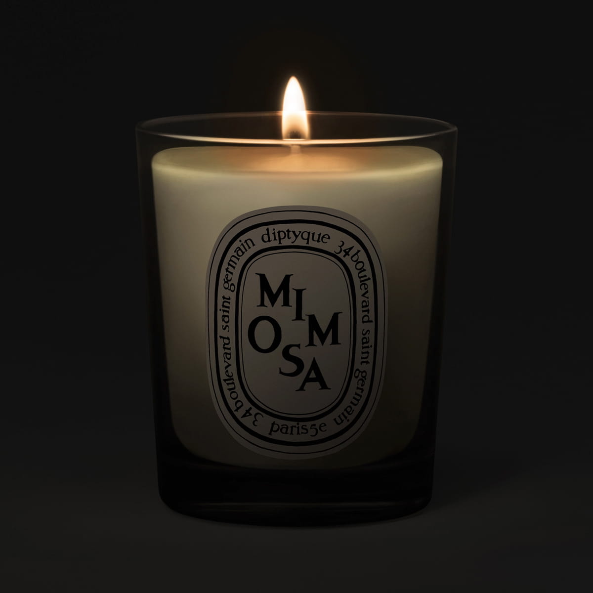  Diptyque Mimosa Candle (70 g) shown lit