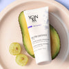 Yon-Ka Paris Nutri Defense Creme (50 ml) shown top view on avocado half and sliced green grapes on dish