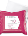 Bioderma Sensibio H2O Wipes - package with one wipe behind 
