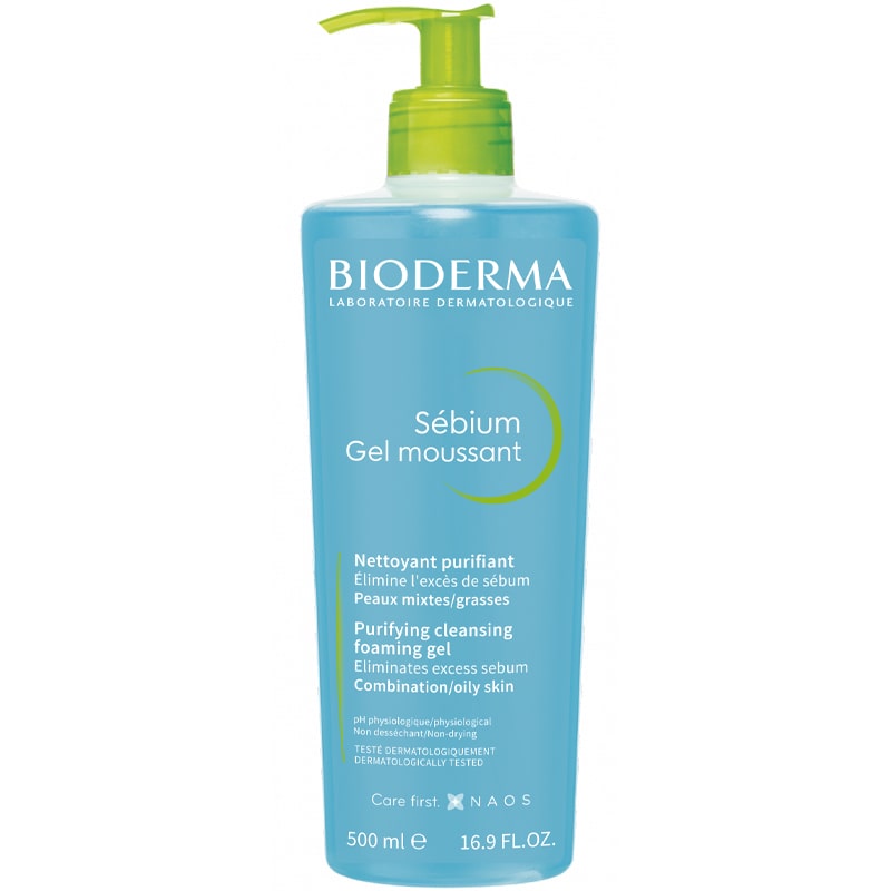Bioderma Sebium Purifying Cleansing Foaming Gel (200 ml) pump