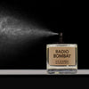 D.S. & Durga Radio Bombay Eau de Parfum (50 ml) shown being sprayed against a black background