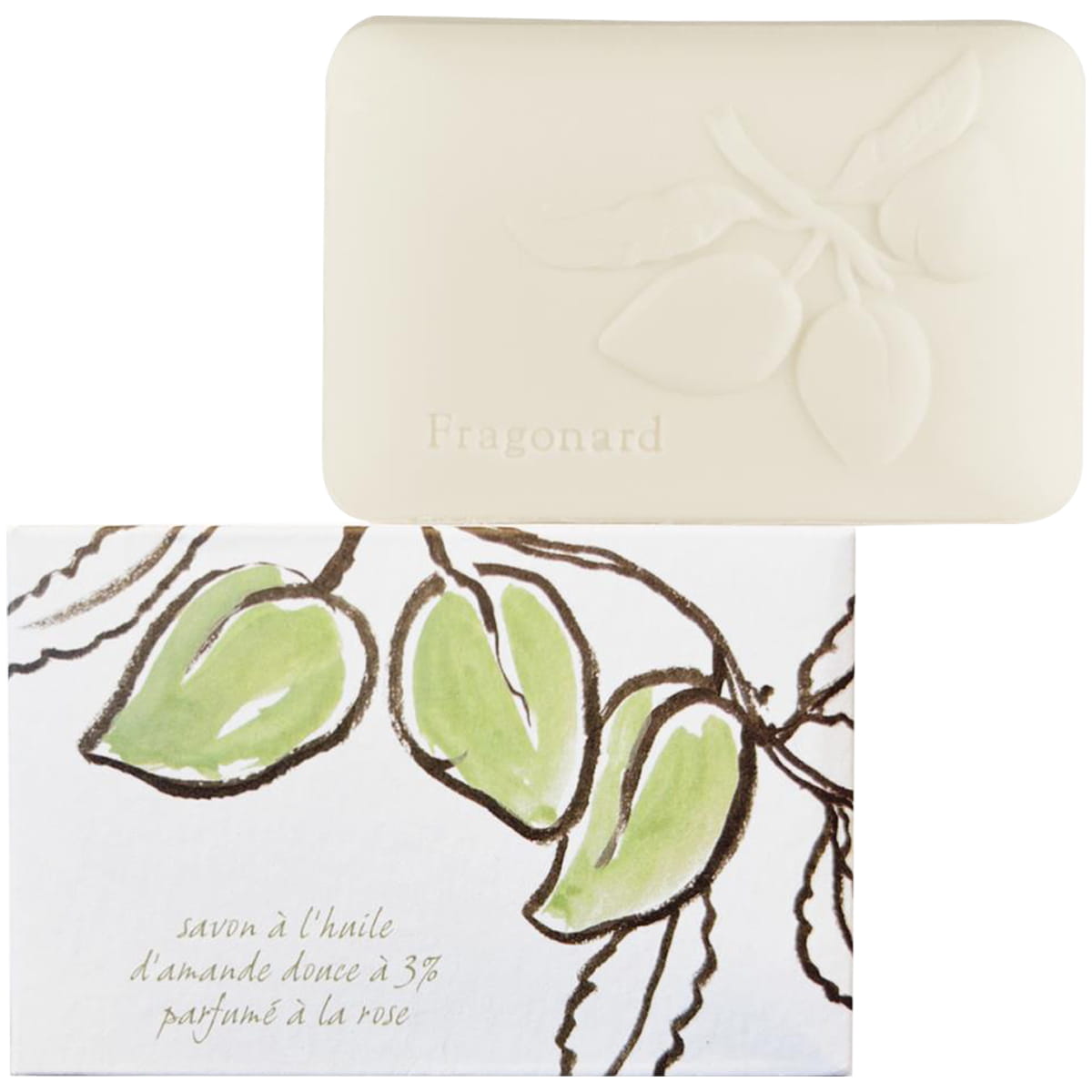Fragonard Parfumeur Rose Vegetal Soap with Sweet Almond Oil (300 g) 
