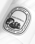 Diptyque Philosykos Hand & Body Lotion - close up  of label and art