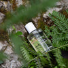 Kerzon Fragranced Mist - Jardin du Luxembourg (100 ml) - product shown on green leaves. 