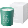 Kerzon Fragranced Candle - Parc des Buttes-Chaumont (190 g) - product shown next to packaging. 