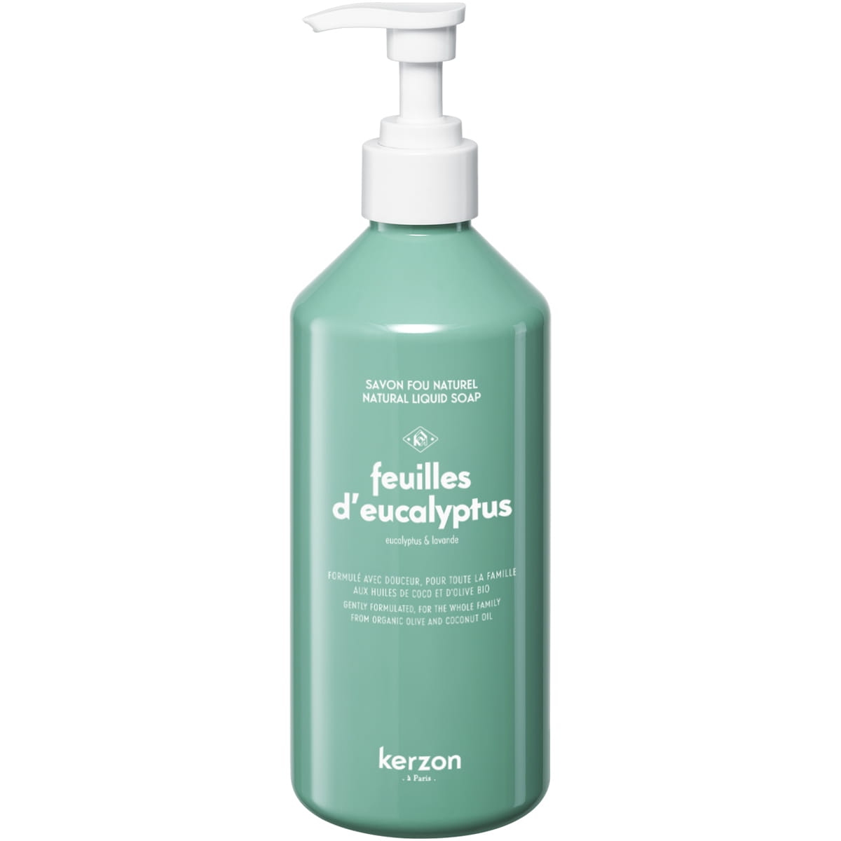 Kerzon Natural Liquid Soap - Feuille d'Eucalyptus (500 ml)