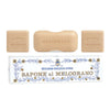 Santa Maria Novella Pomegranate Soap Box (3 pcs) 3 bar soaps shown unwrapped